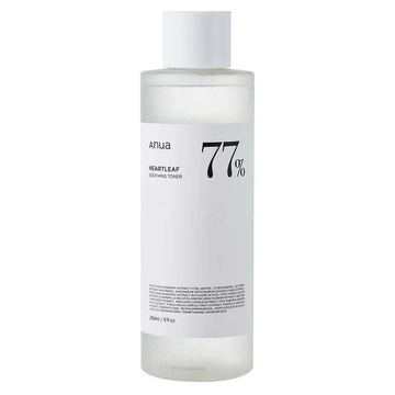 Tónico ANUA Heartleaf 77% Soothing Toner 250ml para acalmar e hidratar a pele sensível
