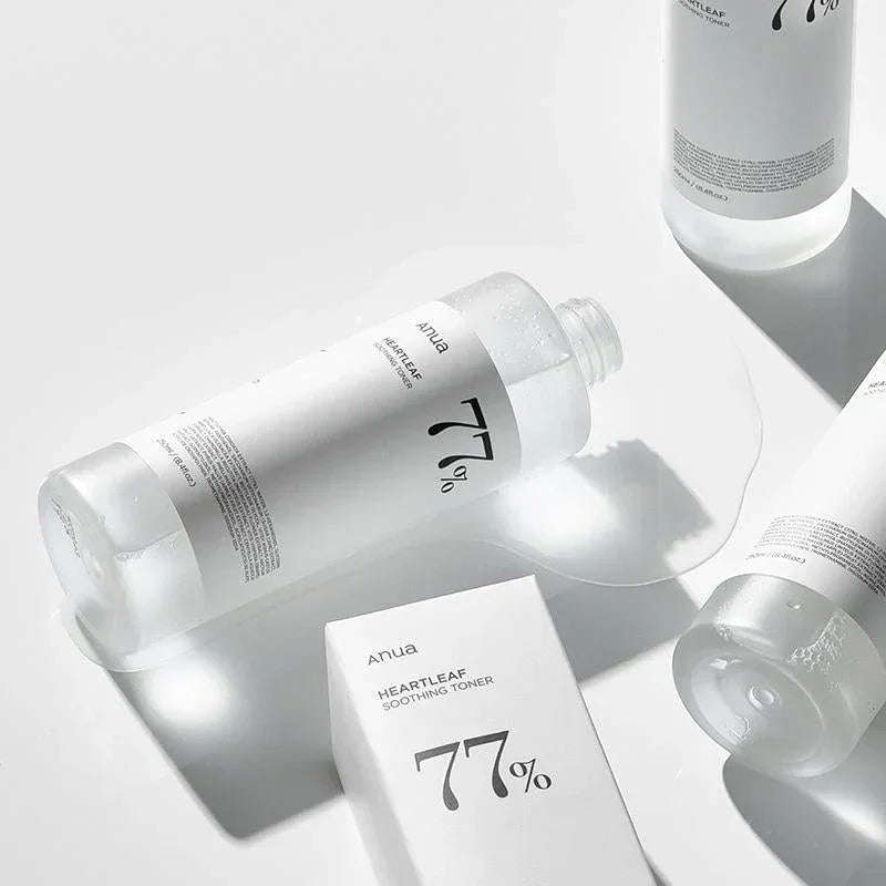 Tónico ANUA Heartleaf 77% Soothing Toner 250ml para acalmar e hidratar a pele sensível
