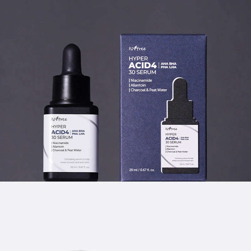 Hyper Acid4 AHA BHA PHA LHA 30 Serum Isntree  Glowthie