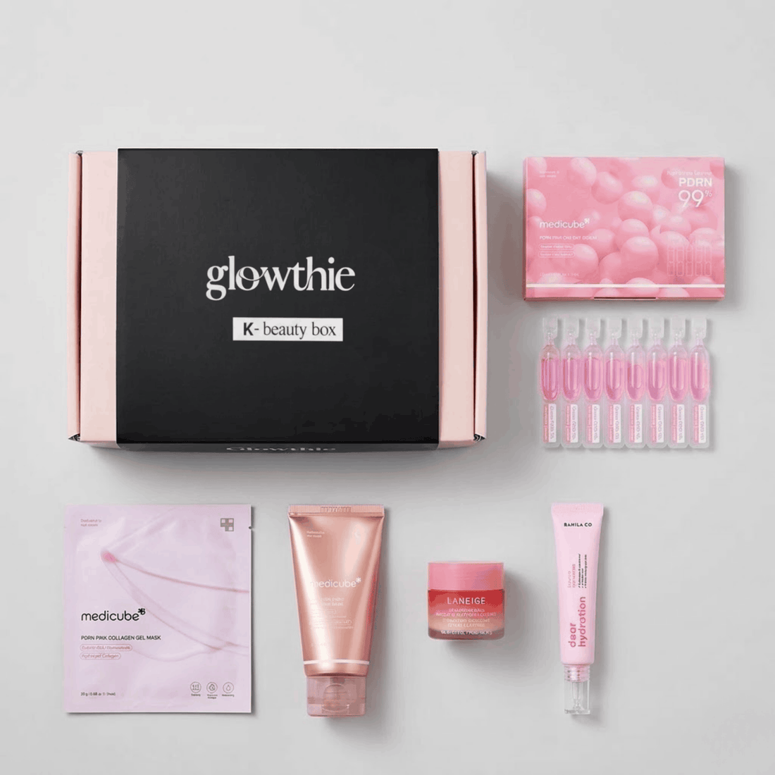 K-Beauty Box - Full Pink 🎀 Glowthie  Kits Glowthie Glowthie Portugal