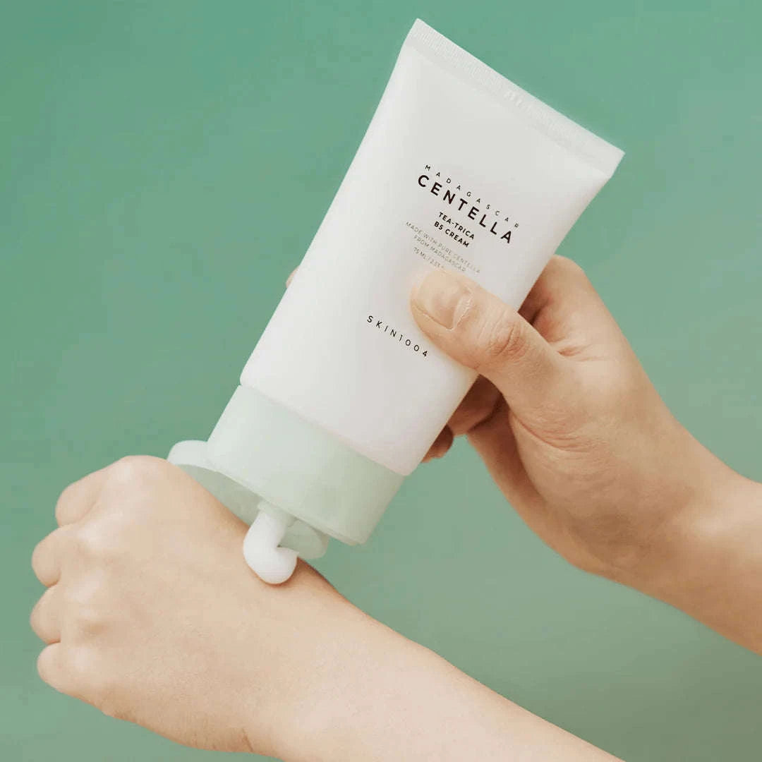 Creme calmante com Centella Asiática e B5 - Cuidado intensivo para pele sensível com pantenol e tea tree – textura leve e vegan.