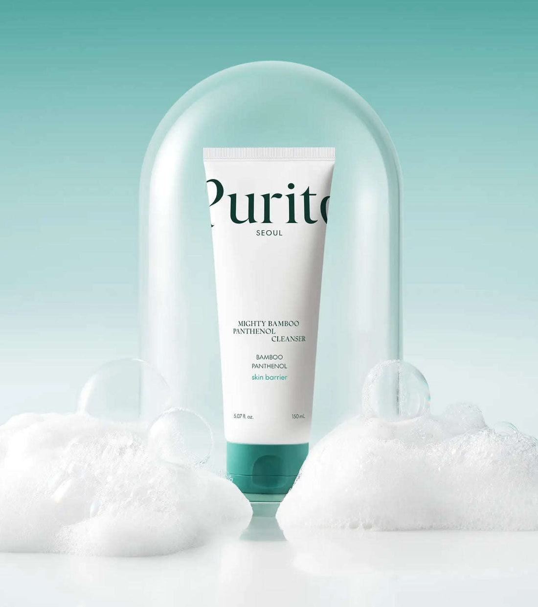 Embalagem do Purito Mighty Bamboo Panthenol Cleanser 150ml