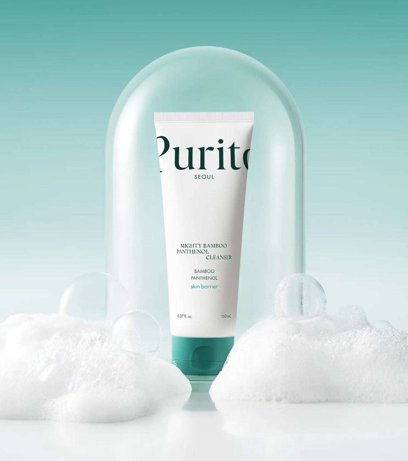 Textura em gel do Purito Mighty Bamboo Panthenol Cleanser