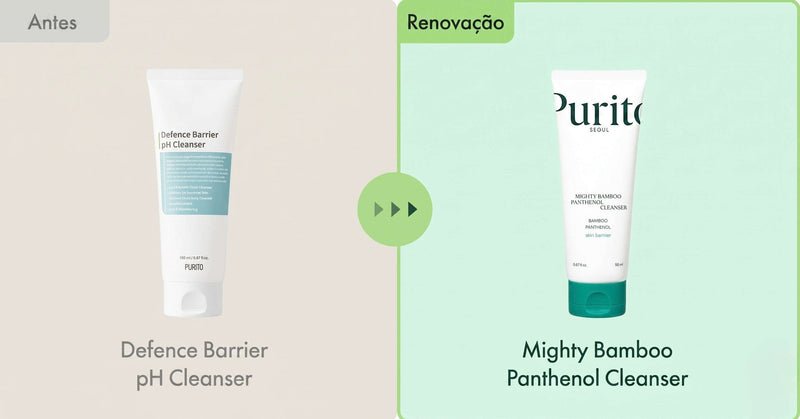 Embalagem do Purito Mighty Bamboo Panthenol Cleanser 150ml