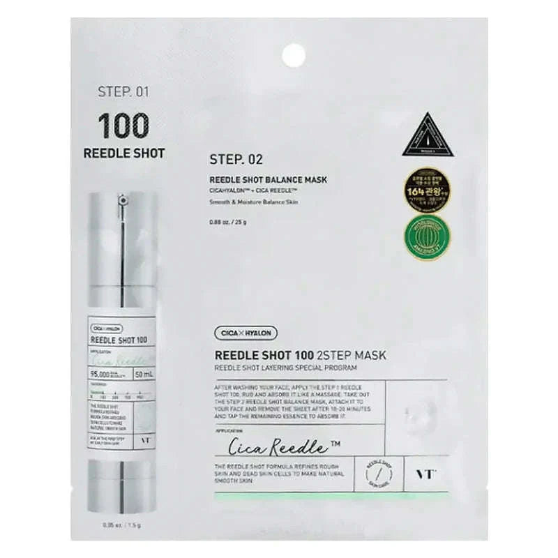 Mild Reedle Shot 2-Step Mask - VT Cosmetics- 100- Glowthieportugal