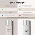 Comparação entre TIRTIR Milk Skin Toner e Milk Skin Toner Light, ambos hidratantes coreanos para diferentes tipos de pele.