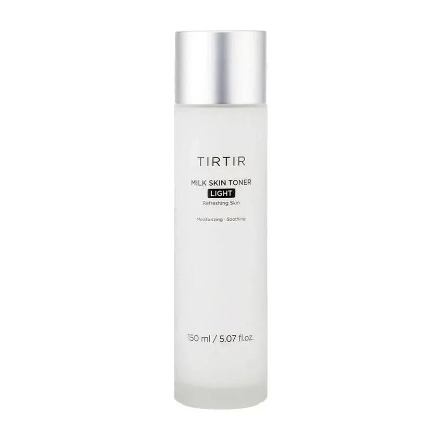 Tônico facial coreano TIRTIR Milk Skin Toner Light em embalagem translúcida de 150ml