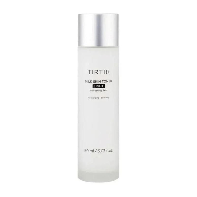 Tônico facial coreano TIRTIR Milk Skin Toner Light em embalagem translúcida de 150ml
