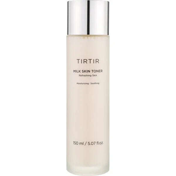 Toner facial coreano TIRTIR Milk Skin, frasco de 150ml, cuidado hidratante e calmante