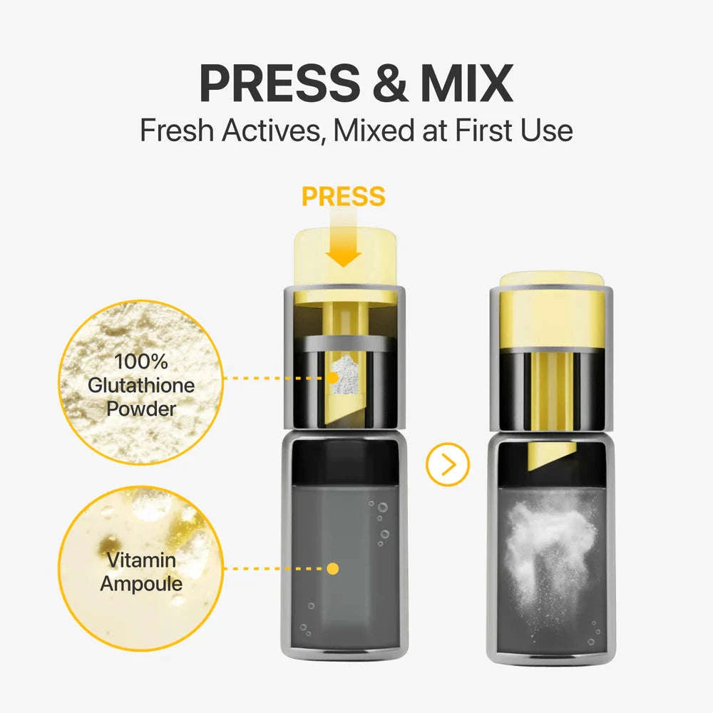 Frasco No.5 Glutathione TXA Advanced Dark Spot Ampoule Concentrate.
Quando as manchas não desaparecem, precisas de mais
→ Tratamento intensivo para recuperar o tom da pele
