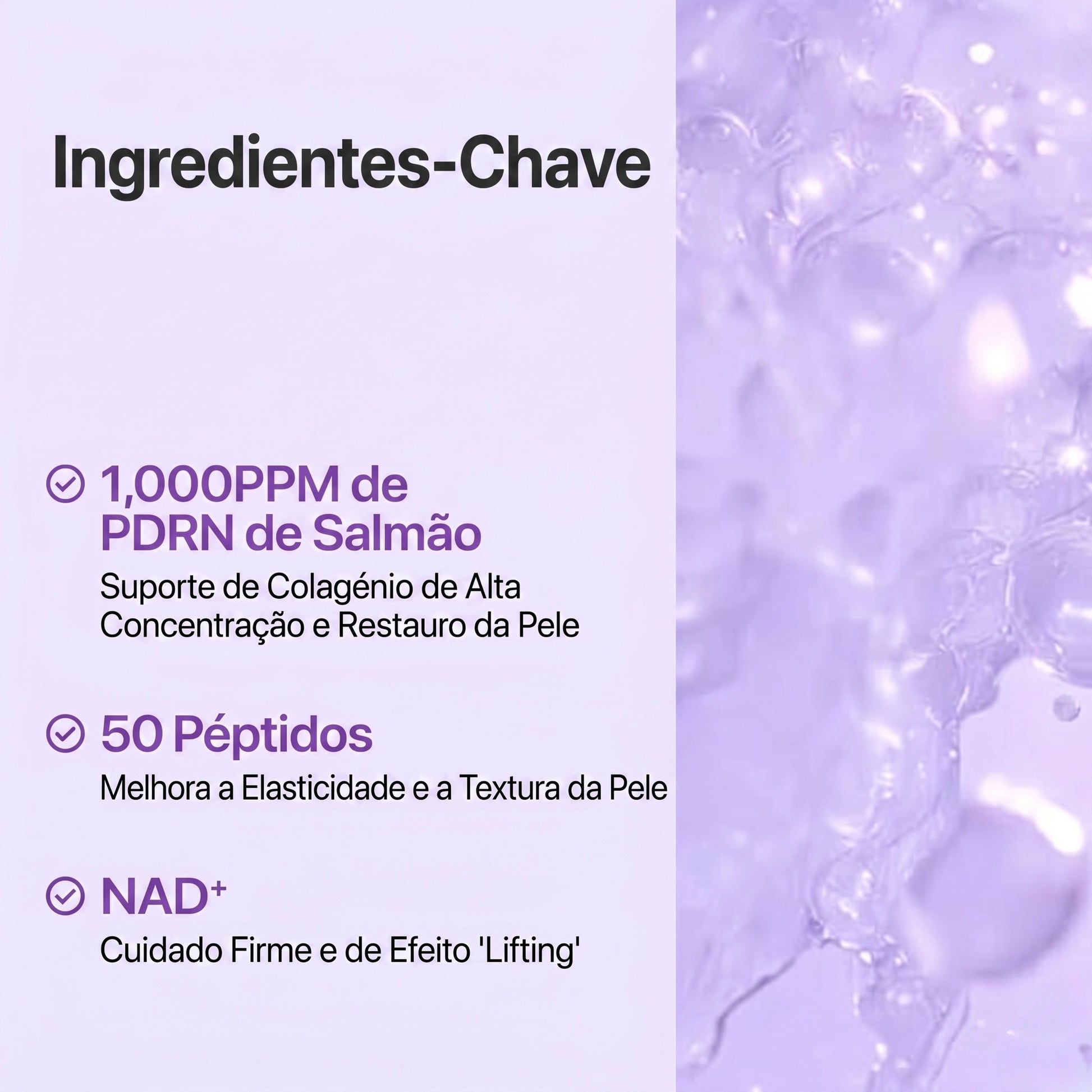 Ingredientes do tónico Numbuzin No.9 Glow Boosting no rosto