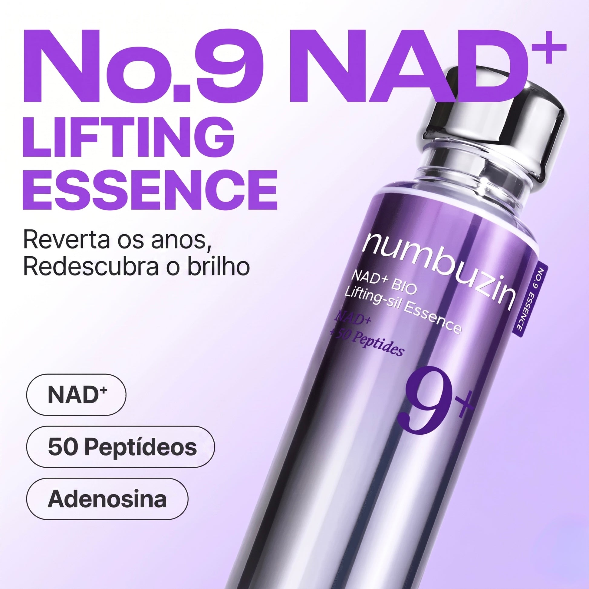 Ingredientes da Numbuzin No.9 NAD Bio Lifting-sil Essence