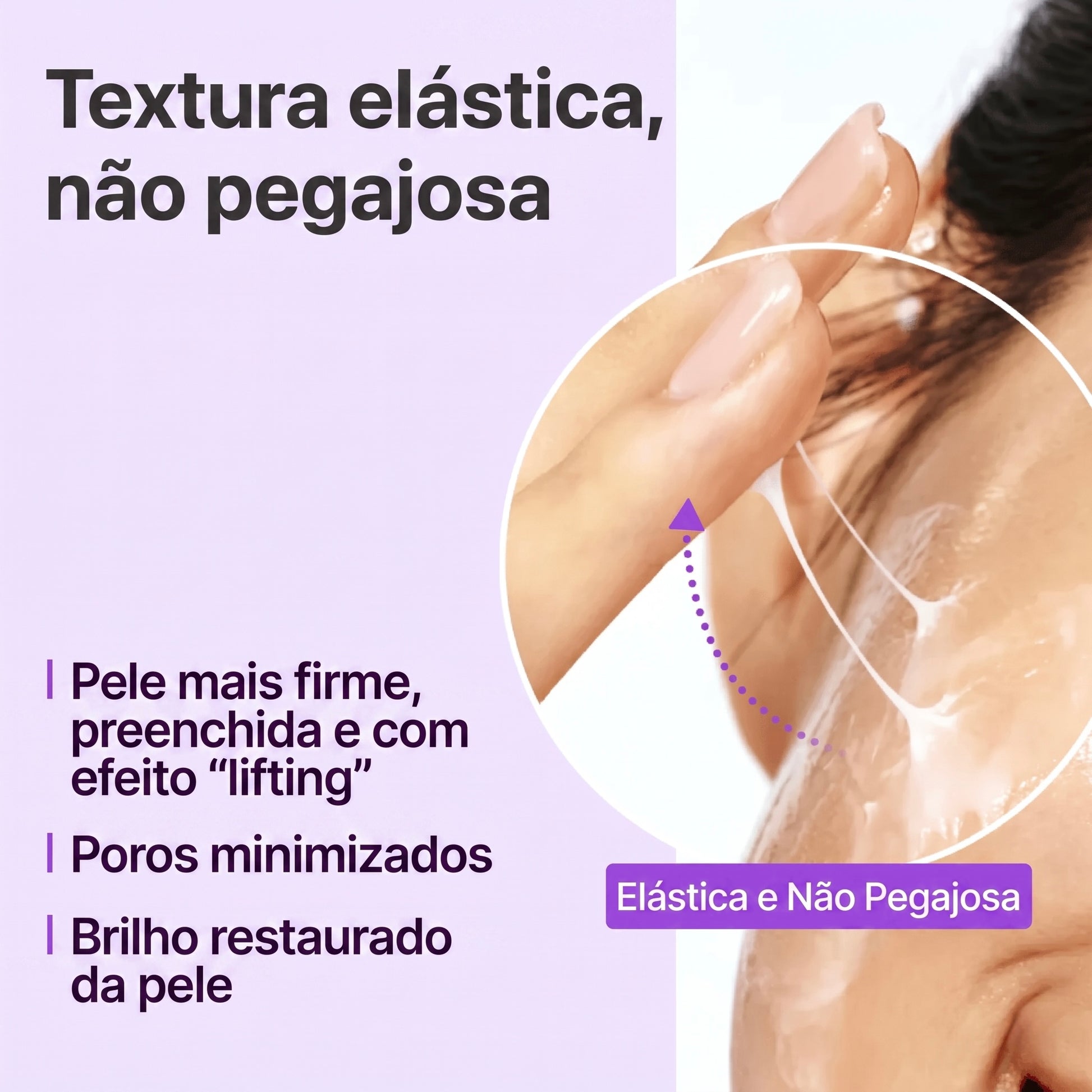 Pele mais firme e luminosa após uso da Numbuzin No.9 Essence