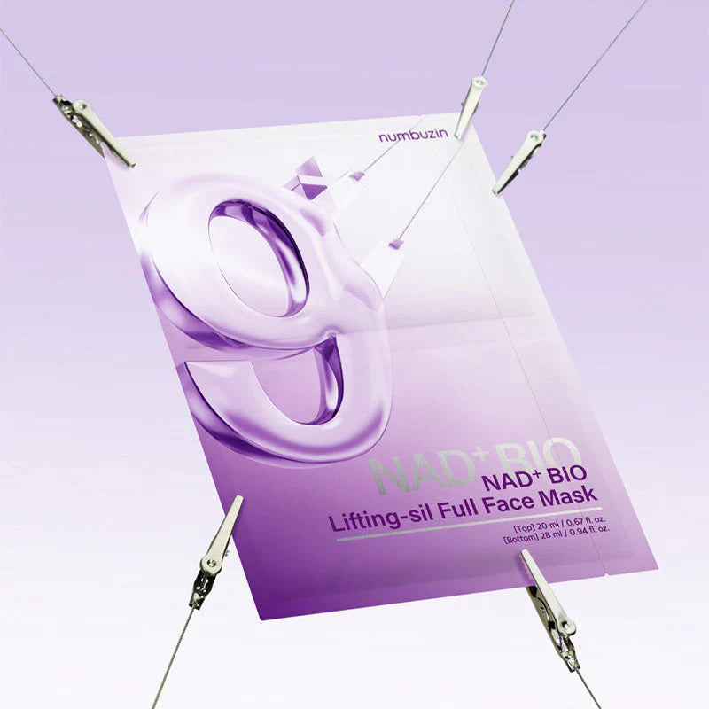 Embalagem 2 da Numbuzin No.9 NAD Bio Lifting-sil Full Face Mask