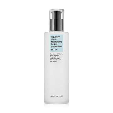 Loção facial hidratante coreana oil-free COSRX com seiva de bétula, 100ml.