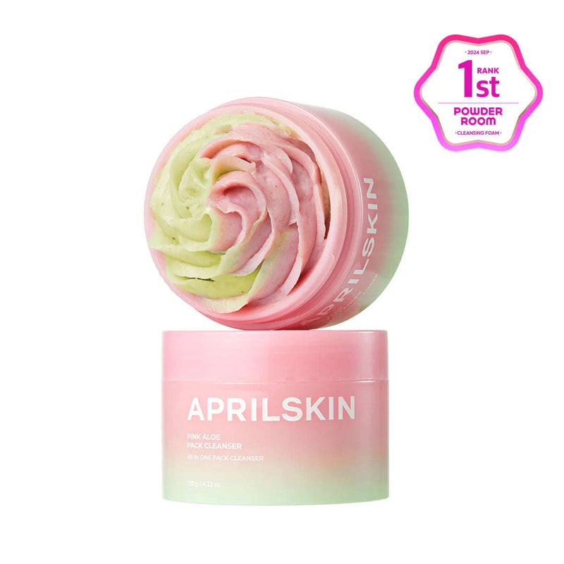 Pink Aloe Pack Cleanser Glowthie  Limpeza Facial APRILSKIN Glowthie Portugal