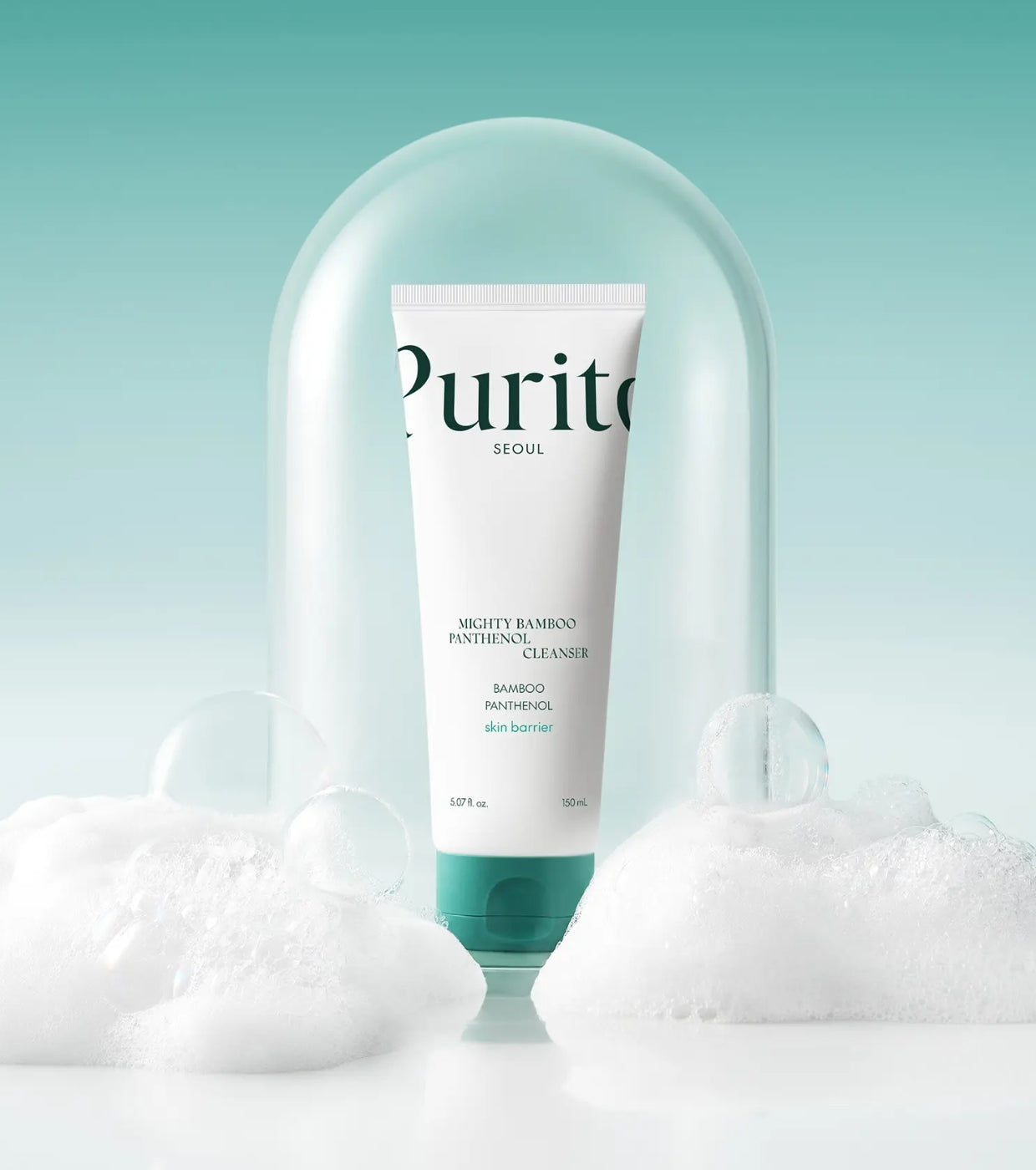 Textura em gel do Purito Mighty Bamboo Panthenol Cleanser