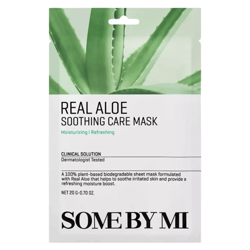 Real Aloe Soothing Care Mask - Somebymi- - Glowthieportugal