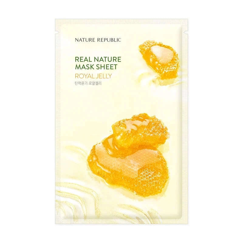 Real Nature Mask Sheet Royal Jelly - Nature Republic- - Glowthieportugal