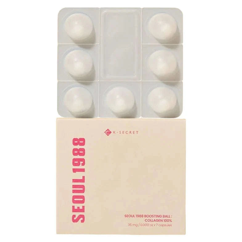 KSECRET SEOUL 1988 Boosting Ball Collagen 100% com 7 cápsulas