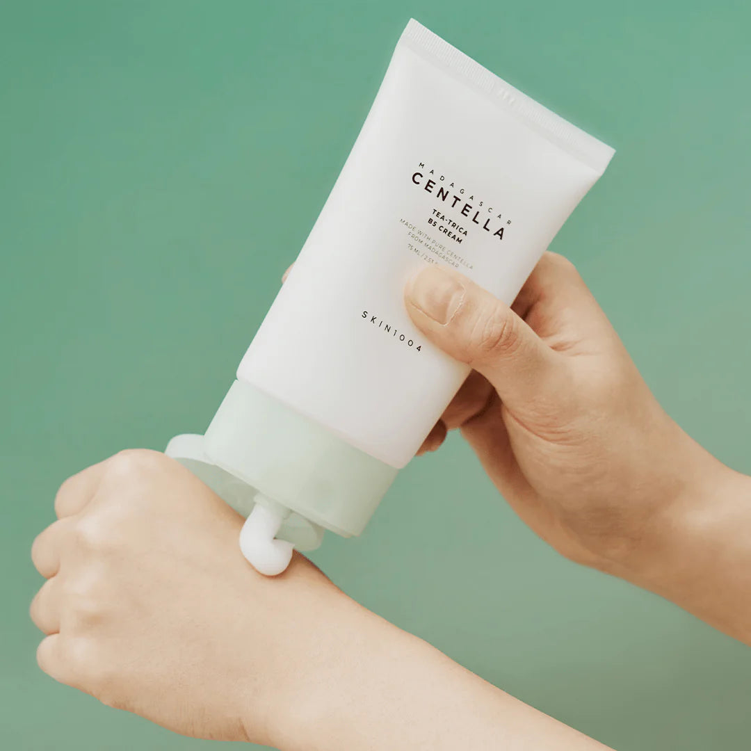 Creme calmante com Centella Asiática e B5 - Cuidado intensivo para pele sensível com pantenol e tea tree – textura leve e vegan.